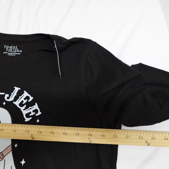 Womens Halloween LARGE Shirt Boo-Jee Ghost w/Stanley Cup Long Sleeve Graphic Tee - Picture 6 of 9